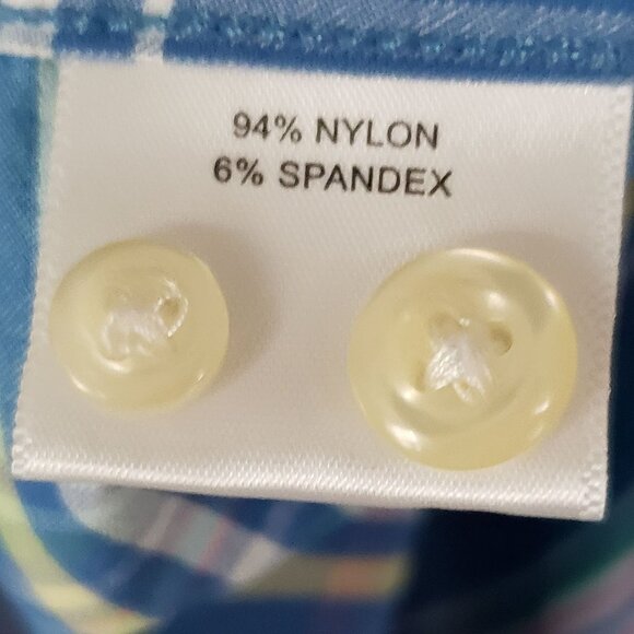 Peter Millar Summer Comfort Pinehurst Shirt Men's Blue Plaid Performance Golf L - Picture 5 of 6